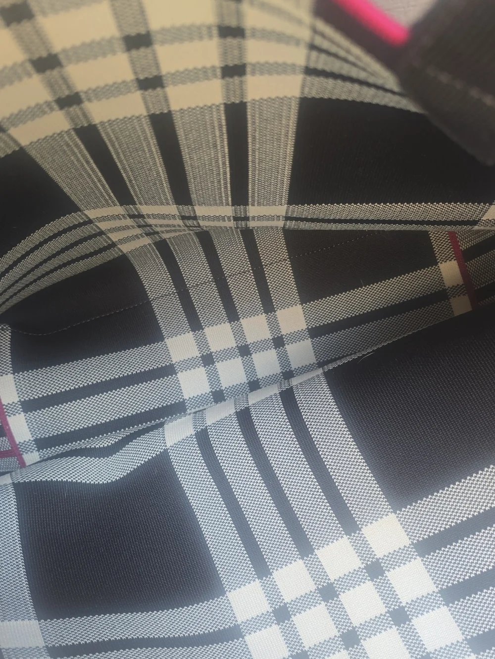 Rothy's plaid reversible tote